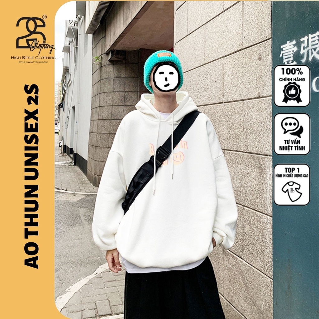 Áo Hoodie Nỉ Bông Mũ Rộng In Chữ Believe In You 2S Clothing, Áo Hoodie Chất Nỉ Bông Dày Dặn TV5056