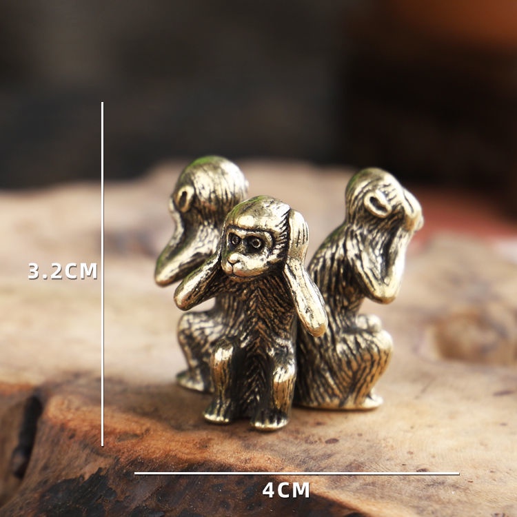 Đồ trang trí Động Vật Bằng Đồng Thau Trang Trí Nhà Cửa/Văn Phòng Phong Cách Vintage