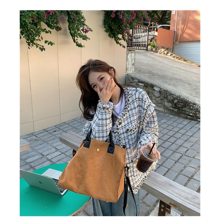 Áo Khoác Dáng Rộng Thời Trang Thu Đông Phong Cách Hàn Quốc Cho Nữ