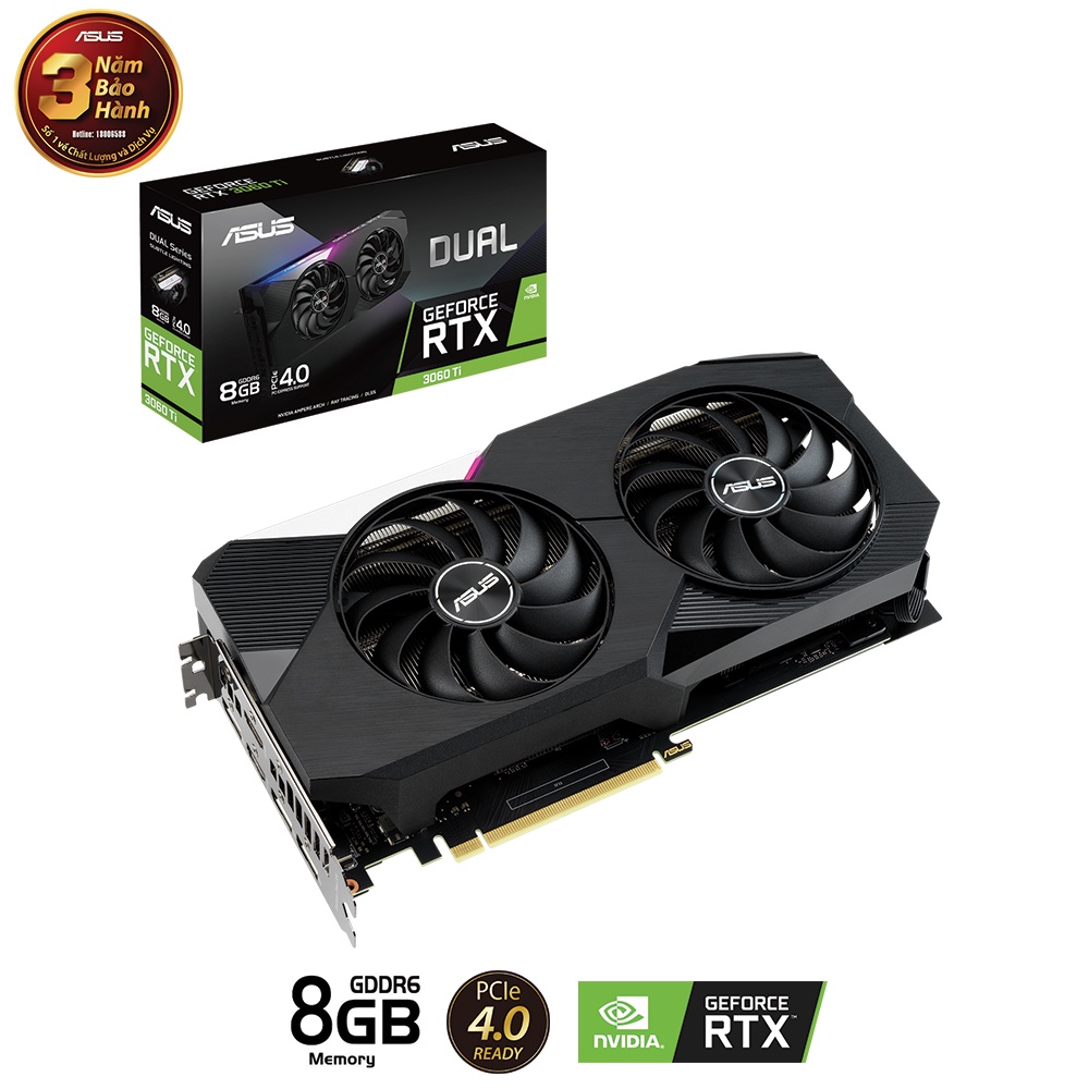 Card đồ họa ASUS DUAL RTX3060TI 8G V2