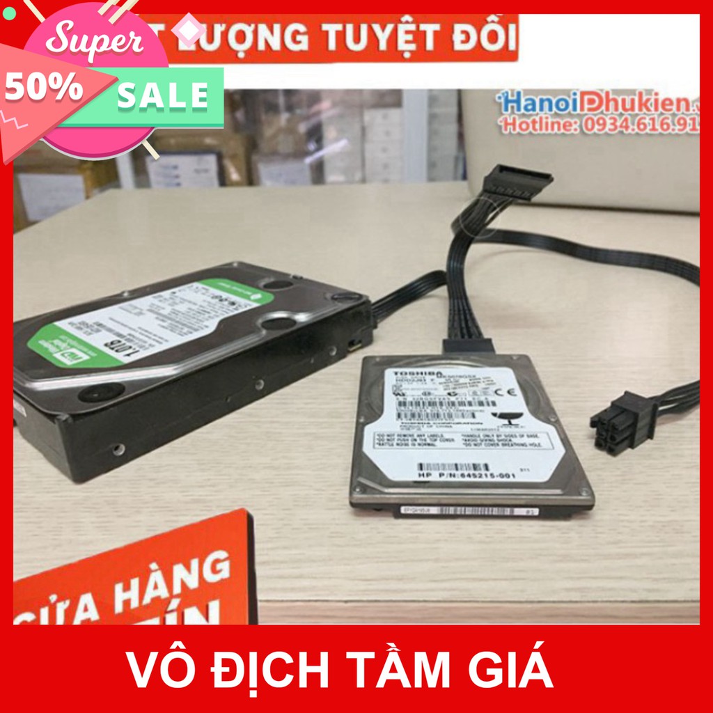 💚 Cáp Chia Nguồn SATA 1 ra 2 - Dây Nguồn HDD Sata 1 Ra 2 - sata 1-2 💚