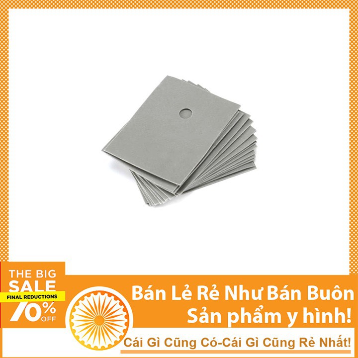 Tấm Đệm Cách Nhiệt Silica TO-3P 20x25x0.3mm (Gói 10 cái)