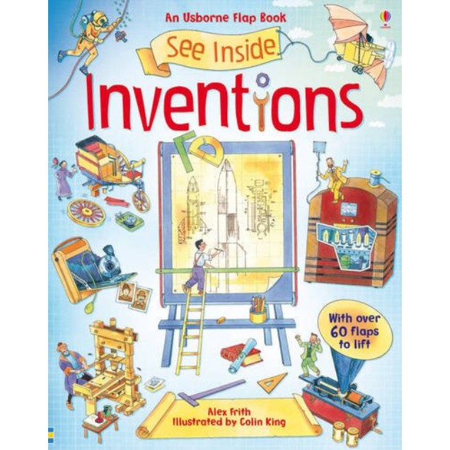 Sách tương tác lật mở thiếu nhi Usborne: See inside Inventions