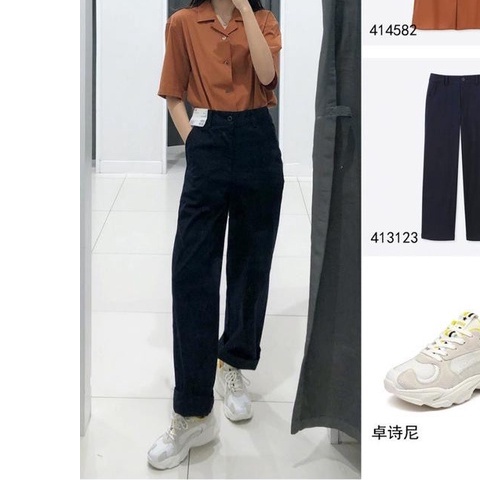 HÀNG XUẤT XỊN - QUẦN KAKI LƯNG CAO ỐNG RỘNG NỮ XUẤT KHẨU