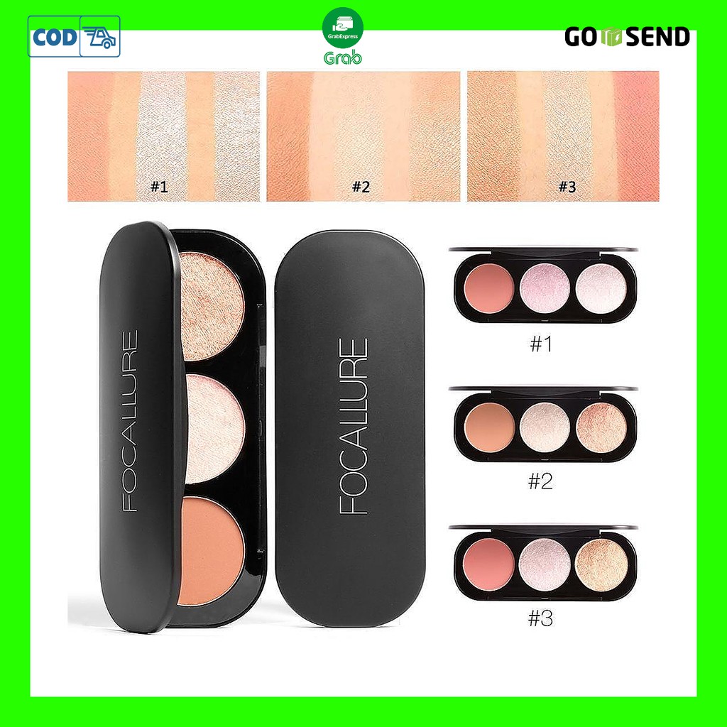 (hàng Mới Về) Bảng Phấn Má Hồng / Bắt Sáng 3 Trong 1 Focallure 26 | BigBuy360 - bigbuy360.vn