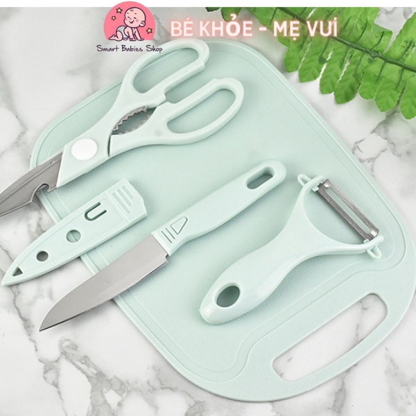 Bộ dao kéo chế biến thực phẩm cho bé