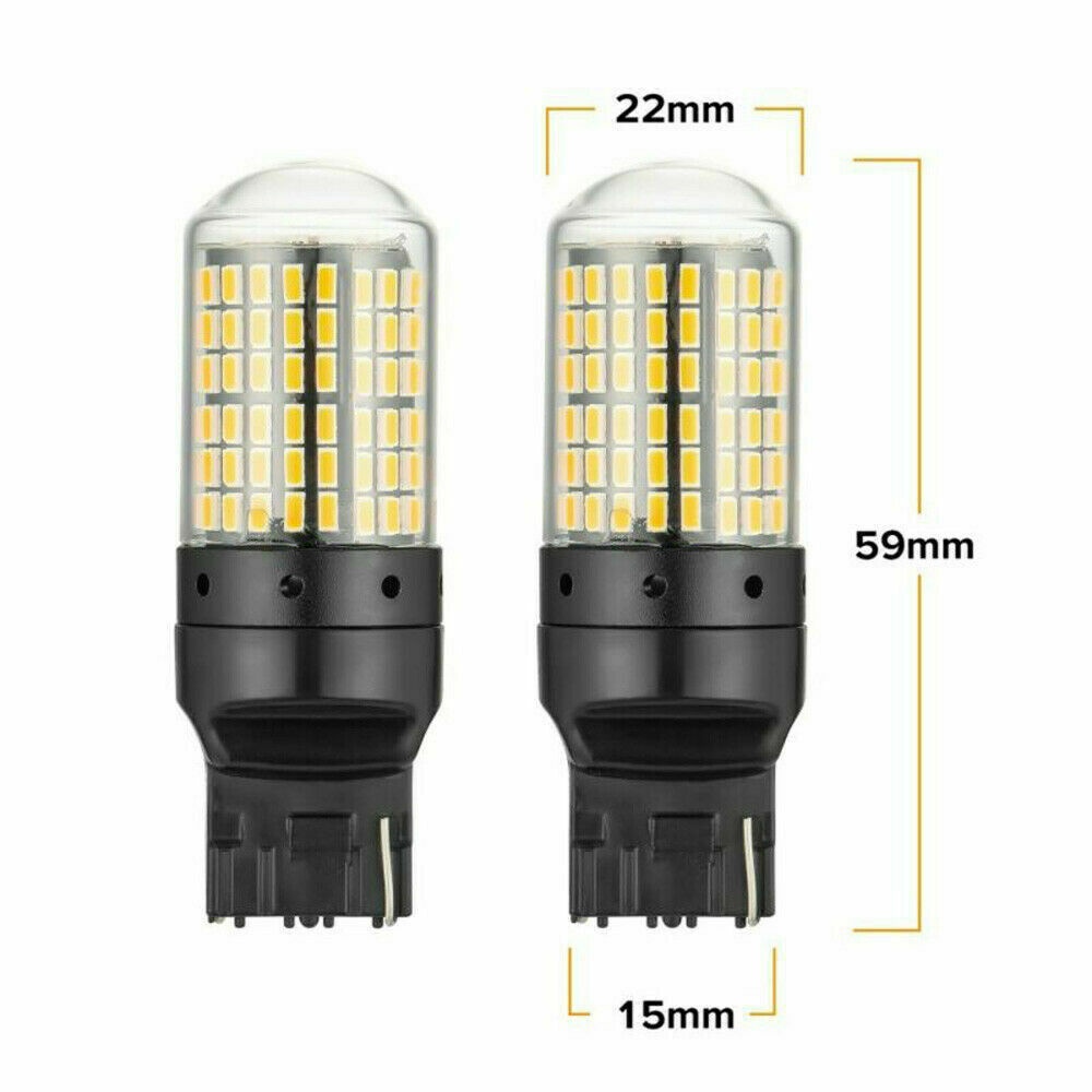 Bóng Đèn Led Chân 7440 Lắp Xi Nhan Xe Ô Tô - Siêu Sáng Với 144SMD 3014