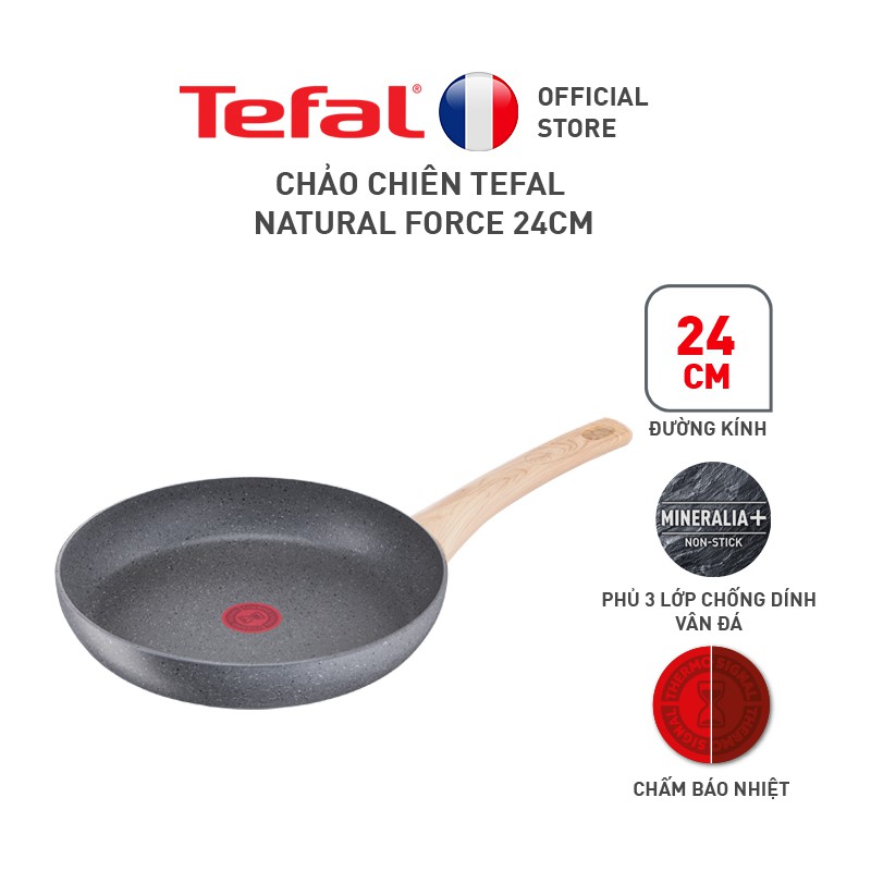 [Mã LIFEHL25 giảm 10% đơn 350K] Chảo chiên Tefal Natural Force 24cm G2660402