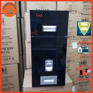 [TAKI] Thùng Gạo Thông Minh Tủ Bếp 20kg - Thùng Gạo Mặt Gương Cao Cấp