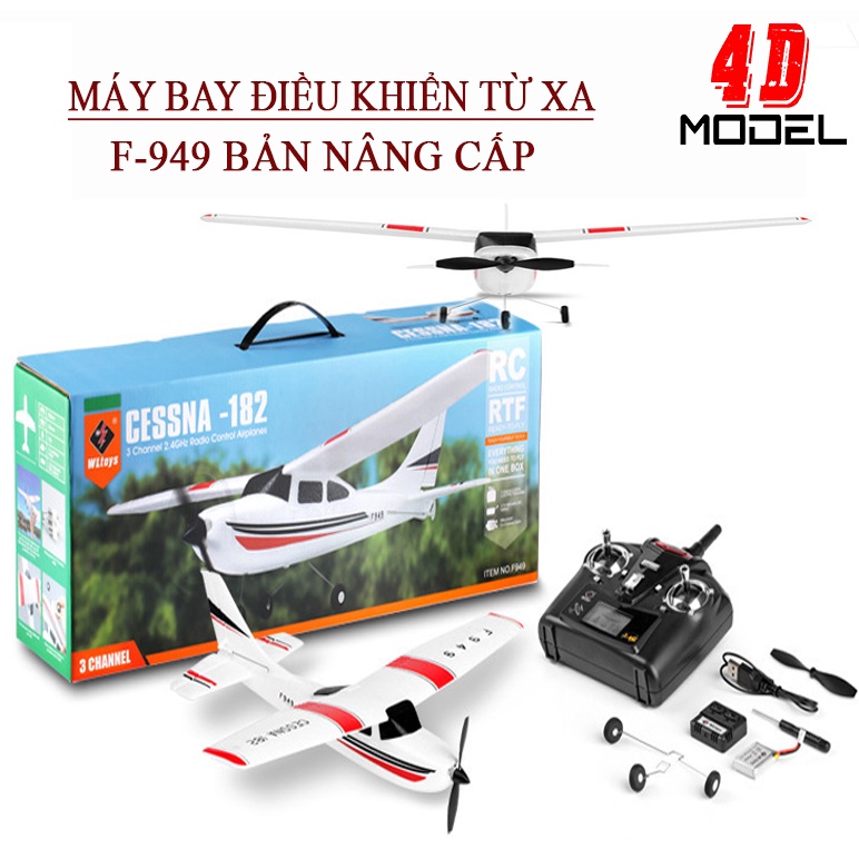 Máy Bay Điều Khiển Từ Xa F-949S Bản Nâng Cấp 3 kênh,Lượn Đẹp Dễ Điều khiển,dành cho cả người lớn và trẻ em.
