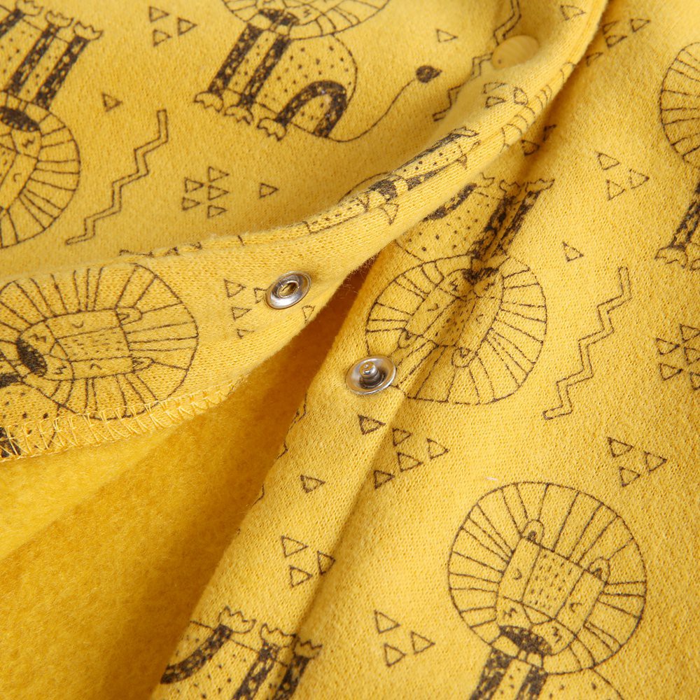 Áo Liền Quần Sanlutoz In Hình Động Vật Màu Vàng