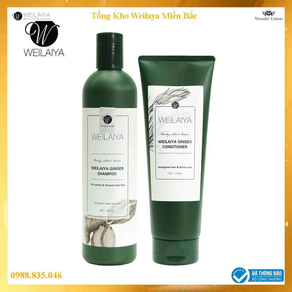 Bộ Dầu Gội Đầu Xả Weilaiya Tinh Chất Gừng Hỗ Trợ Móc Tóc Và Mọc Tóc Cao Cấp- Hàng Chính Hãng | BigBuy360 - bigbuy360.vn