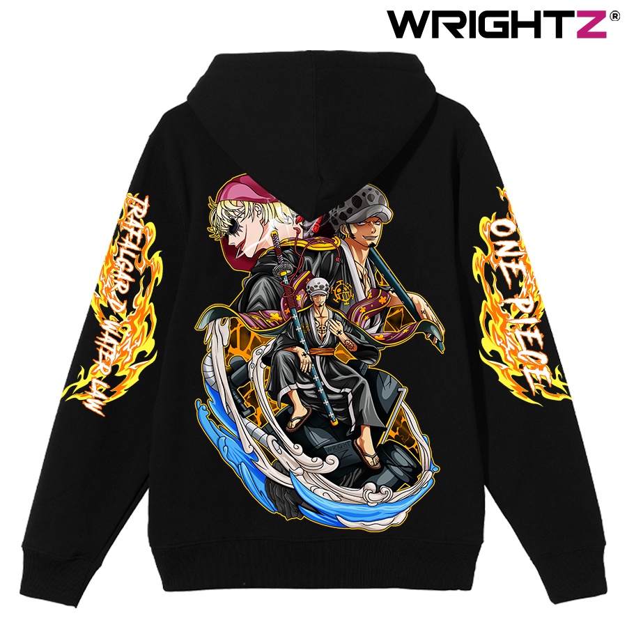 Áo hoodie anime Wrightz Law Trafalgar One Piece đảo hải tặc manga unisex oversize phom rộng thời trang đường phố