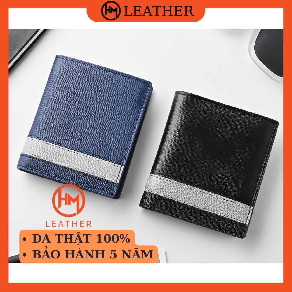 Ví da bò đứng cao cấp - Cam kết da bò thật 100% - Hàng chính hãng Hima Leather - BD02