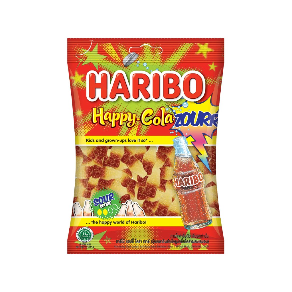 Kẹo dẻo Haribo Happy Cola Zourr 80g