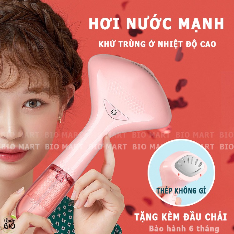 Bàn Ủi Hơi Nước Cầm Tay Cao Cấp - Bàn Là Hơi Nước Mini Cầm Tay Gấp Gọn Kalas 1000W Mẫu Mới - BIO190