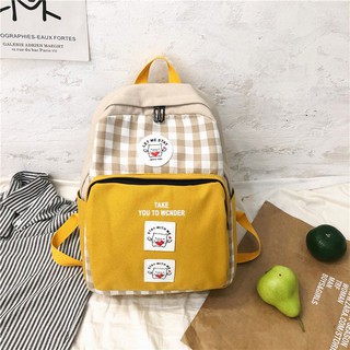 Faya - Balo thời trang họa tiết gingham B337