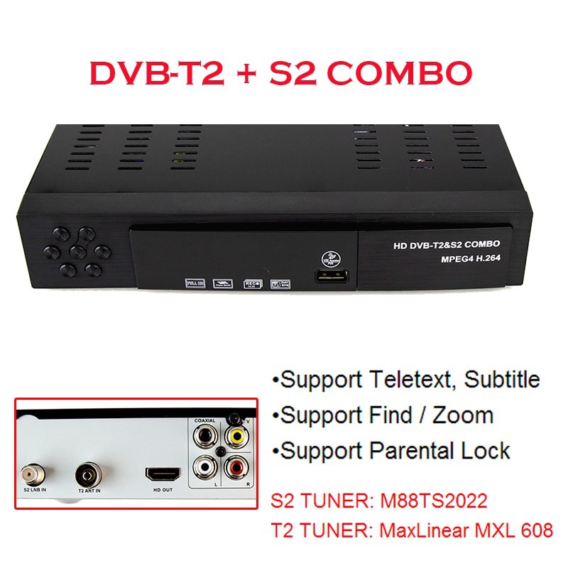 Đầu thu sóng vệ tinh 2 trong 1 DVB S2 HD 1080P