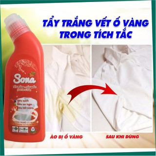 Tẩy Trắng quần áo - Tẩy Mốc SoNa 280ml dùng cho quần áo [ CHÍNH HÃNG ]