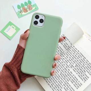 Ốp lưng iphone 11promax đơn màu TPU mềm Vỏ điện thoại Full Cover