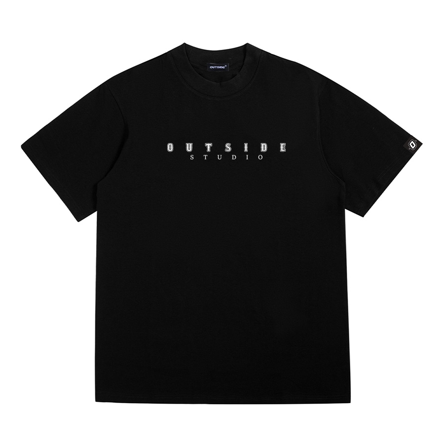 Áo thun xanh lá unisex OUTSIDE basic TEE form rộng tay lỡ dành cho nam nữ Tee1