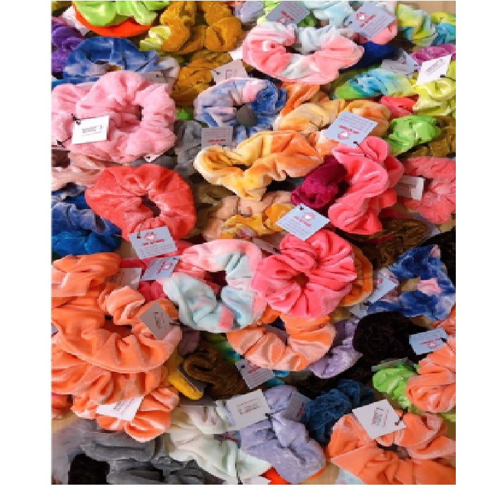 Dây buộc tóc vải scrunchies