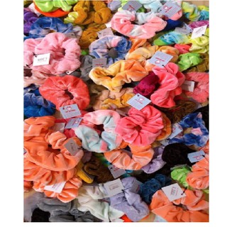 (Combo 100 cái) Cột tóc SCRUNCHIES mix mẫu 1 lớp