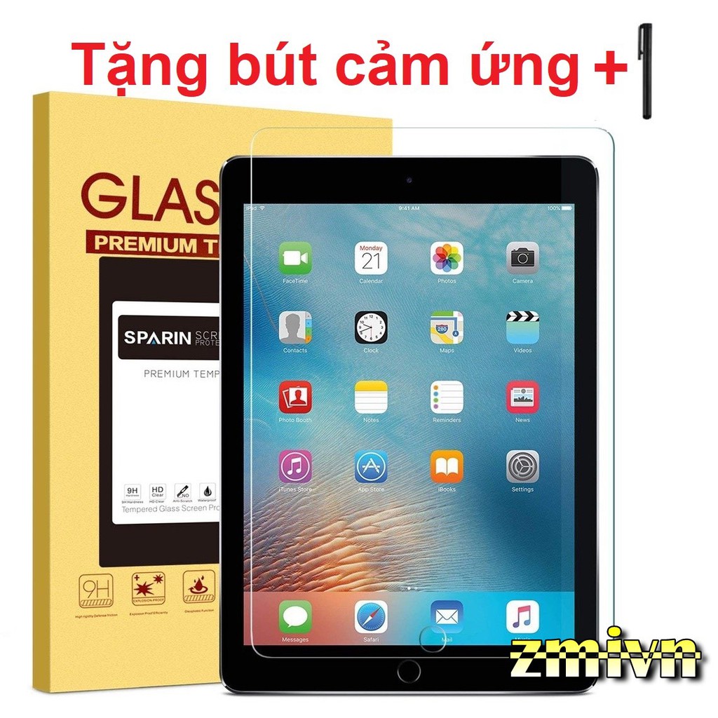 KÍNH CƯỜNG LỰC IPAD Mini 1/2/3/4/5 trong suốt (Tặng bút cảm ứng)