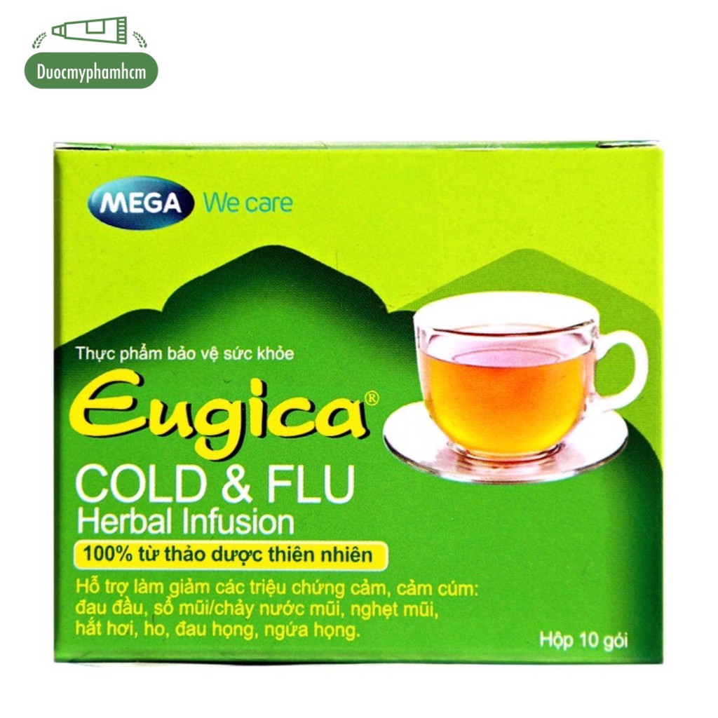 Trà Eugica Cold & Flu Herbal hộp 10 gói