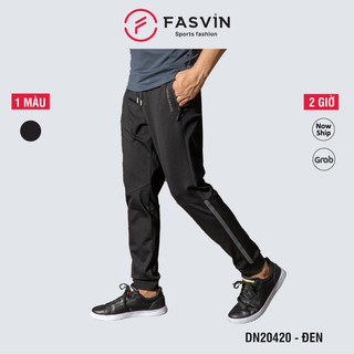 Quần thể thao nam Fasvin DN20420.HN ống suông chất nilon cao cấp dầy dặn co giãn tốt