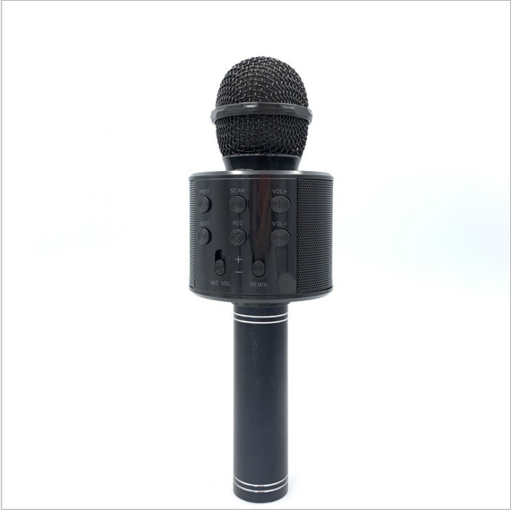 Mic hát karaoke không dây Loa Bluetooth với âm thanh ấm cầm tay mini hay nhất hiện nay [ws858]