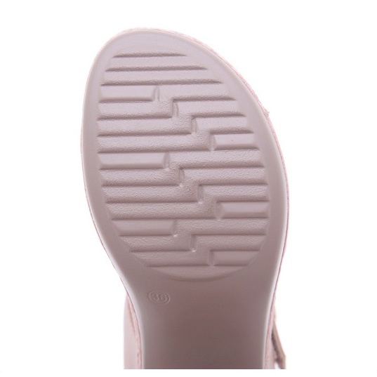 Giày cao gót Siketu siêu nhẹ, quai dán tiện lợi, gót 7.5cm