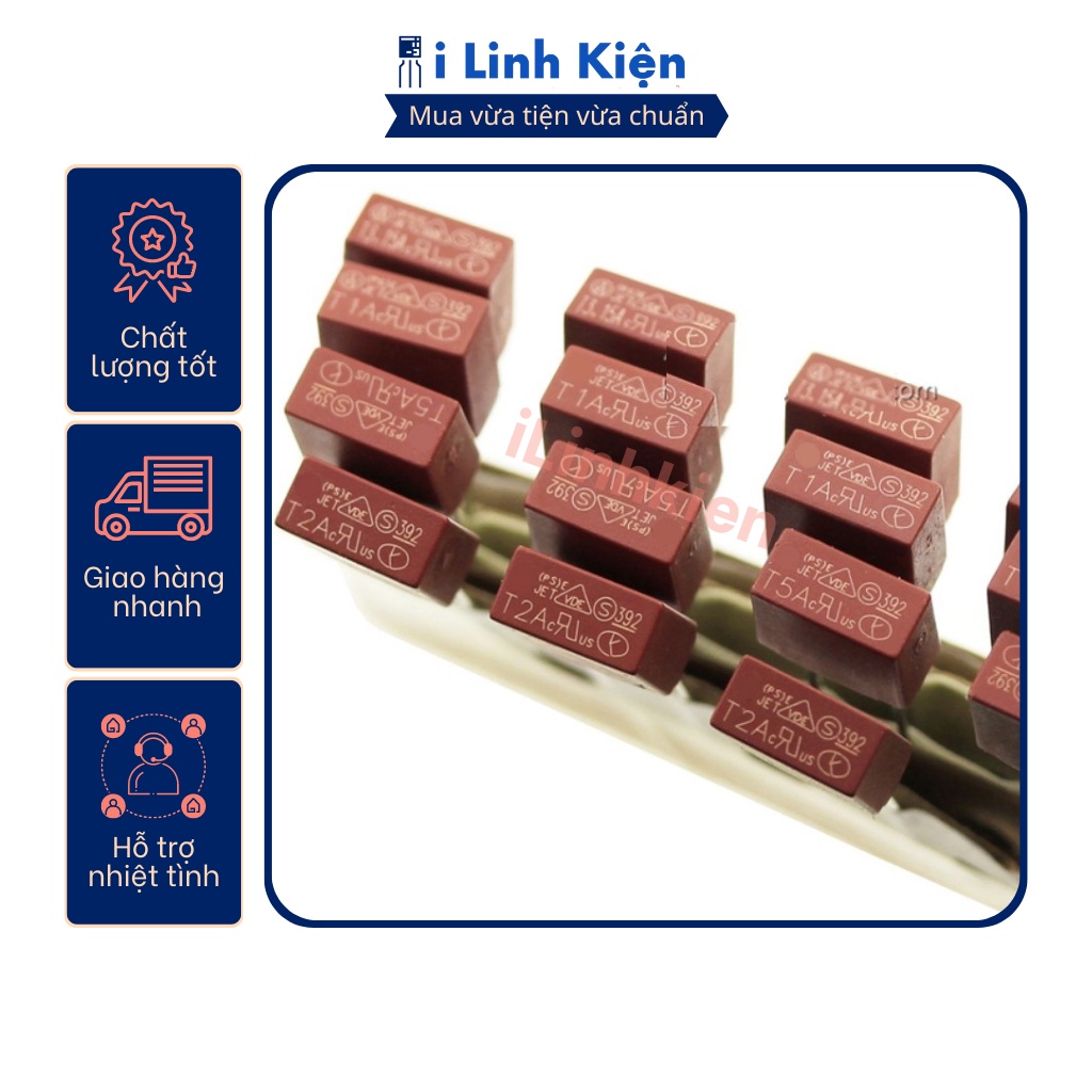 Cầu chì hộp 1A 2A 3.15A 4A 5A 6.3A 10A 250V túi 10 con.
