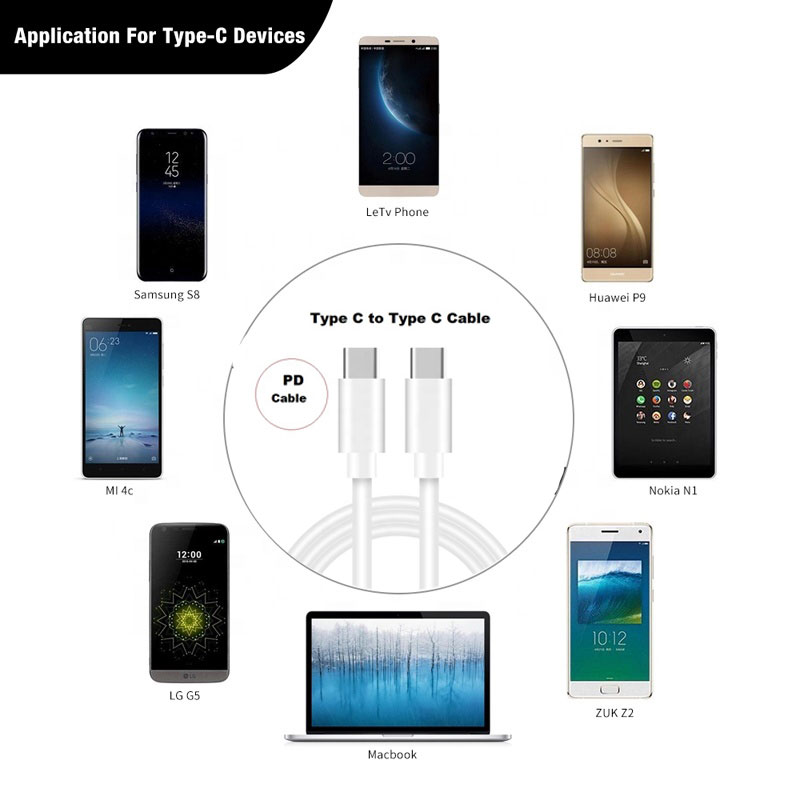 Cáp Sạc USB Type C Sang USB Type C 2.0 KCO PD309 Hỗ Trợ Sạc Nhanh PD Tương Thích Với Hầu Hết Các Thiết Bị Type C