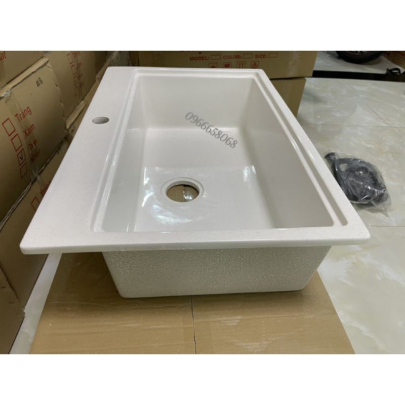 Chậu rửa chén đá nhân tạo 1 hộc