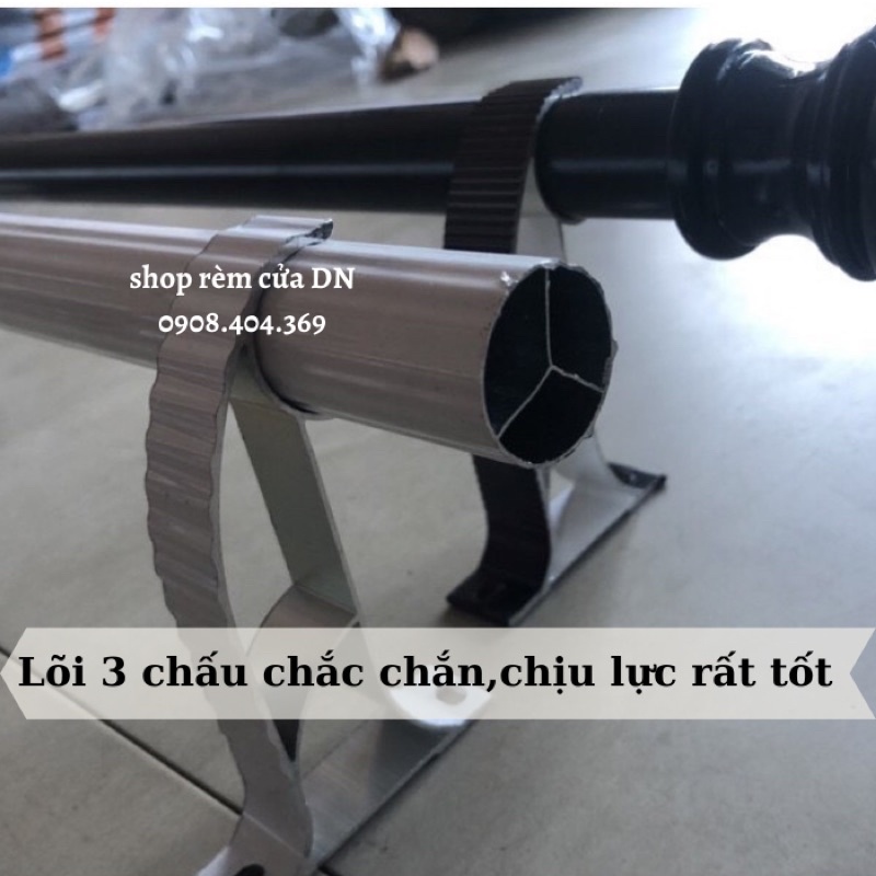 Thanh treo rèm cửa,hợp kim nhôm lõi 3 chấu cao cấp.