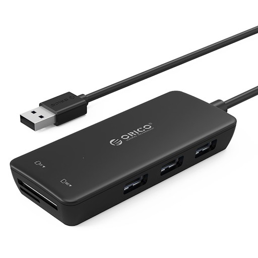 Bộ Chia Hub USB 2.0 tích hợp đầu đọc thẻ Orico H3TS-U2