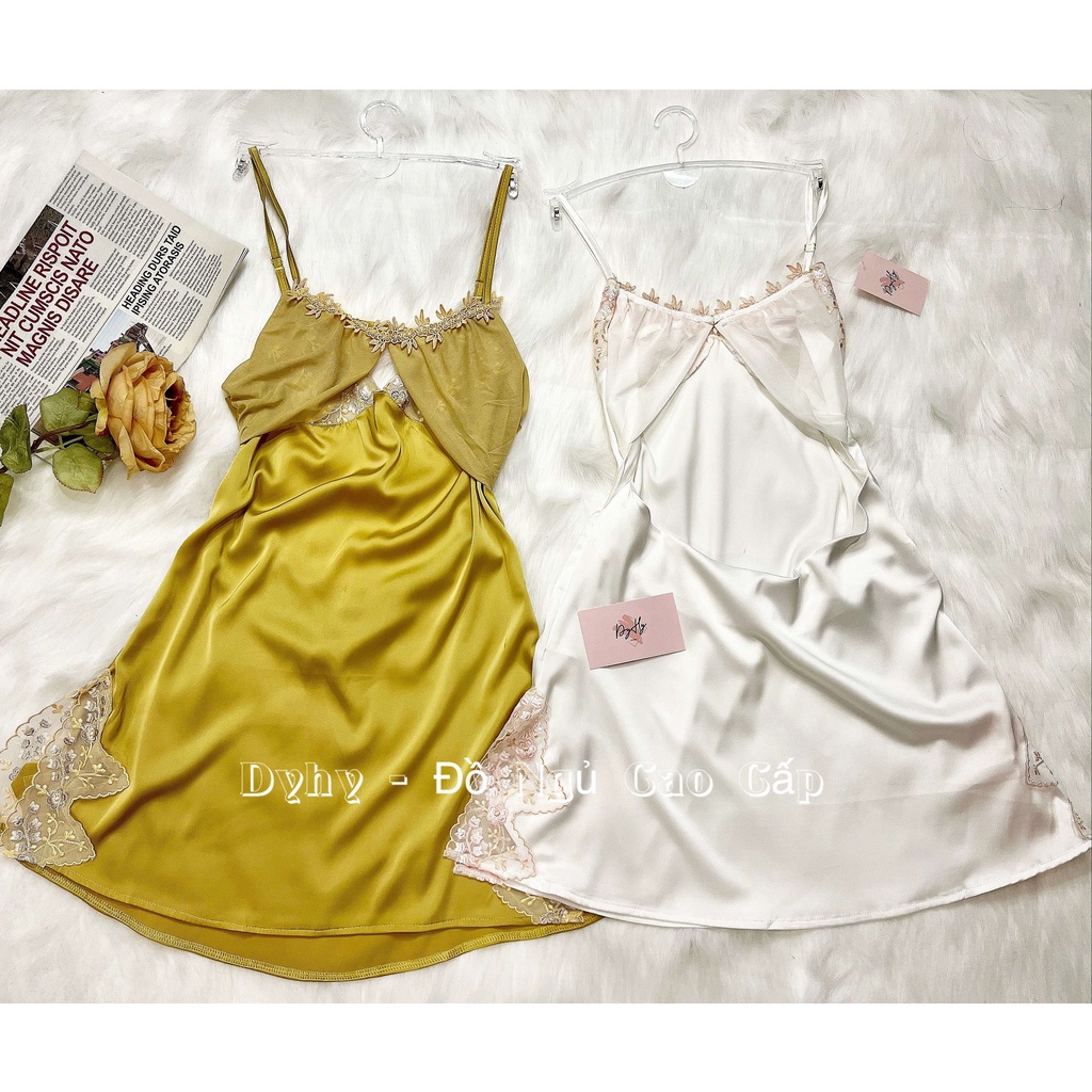 VÁY NGỦ SEXY LỤA HỌA TIẾT NGỰC – L020