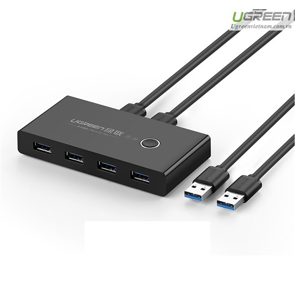 [Mã SKAMPUSHA7 giảm 8% đơn 250k]Bộ chia sẽ máy in USB 3.0 từ 4 thiết bị vào 2 máy tính Ugreen 30768 - Hàng Chính Hãng