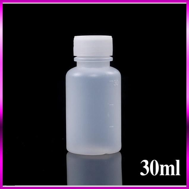 Hũ Nhựa 30ml Nắp Vặn Trong Suốt Đựng Chiết Màu, Mỹ Phẩm, Thực Phẩm