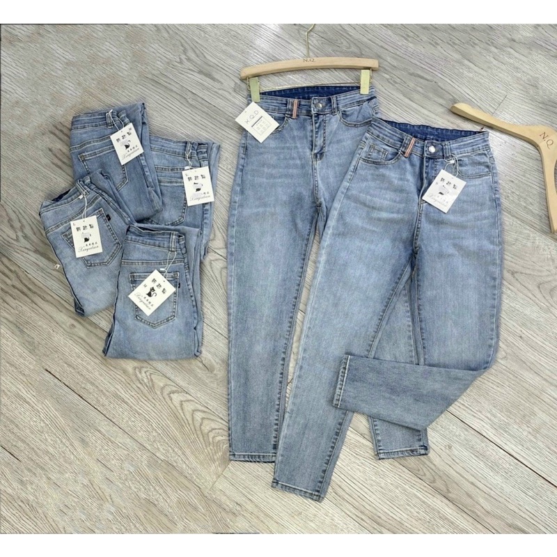 BÁN SỈ QUẦN JEAN XANH MÀI BẠC M2363 CHO NỮ