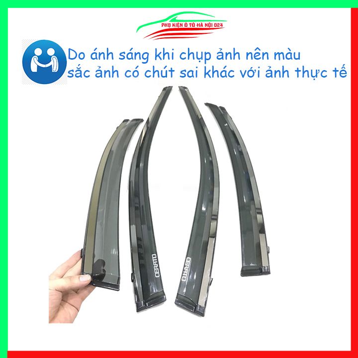 Vè che mưa cho xe ô tô Cerato 2019-2023 chỉ mạ