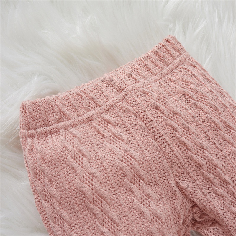 Set đồ 2 mảnh Bear Leader gồm áo khoác cardigan dệt kim và quần dài thời trang mùa đông cho bé gái