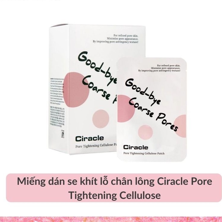 (Hộp 20 miếng) Miếng dán se khít lỗ chân lông Ciracle Pore Tightening Cellulose