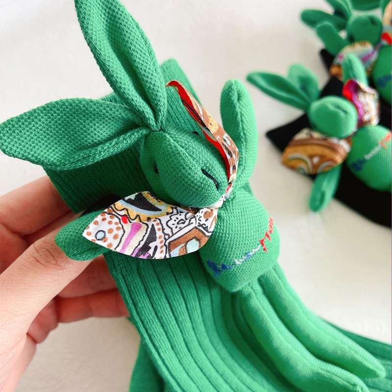 Vớ Cotton 3D Hình Thỏ Hoạt Hình Phong Cách Harajuku Dễ Thương Cho Nam Và Nữ