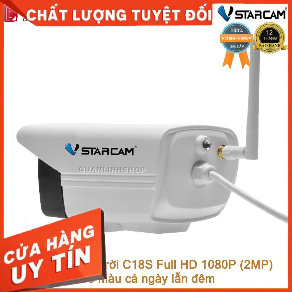 (giá khai trương) Camera Vstarcam C18s Full HD 1080P quay đêm có màu, kèm thẻ 128GB Class 10