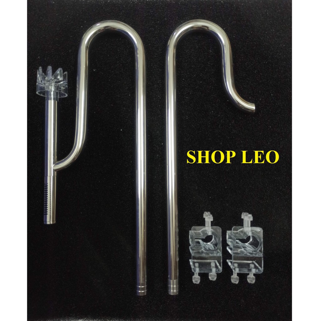 Bộ in out inox phi 16 có lọc váng xoay &quot;XOAY&quot; - phụ kiện thủy sinh - shopleo