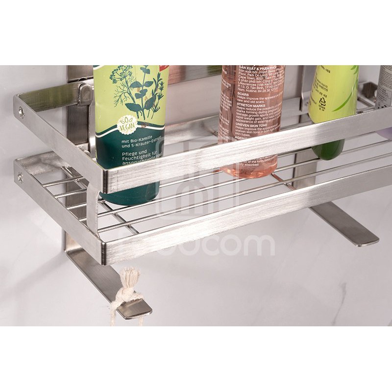 Kệ dán tường phòng tắm đa năng Foodcom - Made in Việt Nam - Loại 3 tầng | BigBuy360 - bigbuy360.vn