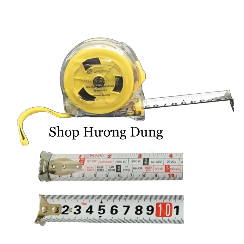 Thước dây , thước cuộn 10 mét trong 2 mặt Lỗ ban Loban Windmill