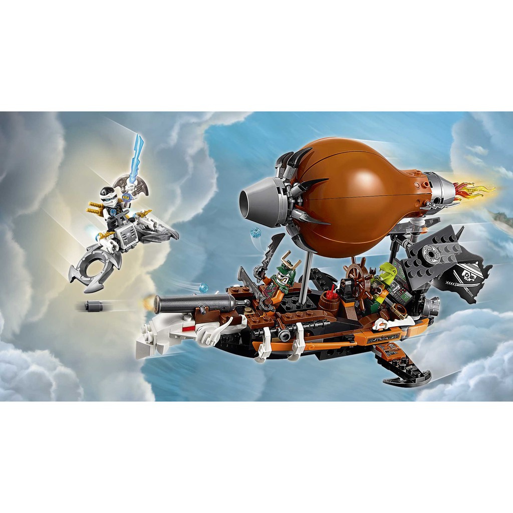 Lắp ráp xếp hình NOT Lego Ninjago 70603 , Bela 10448 : Tấn Công Khinh Khí Cầu Hải Tặc 294 mảnh